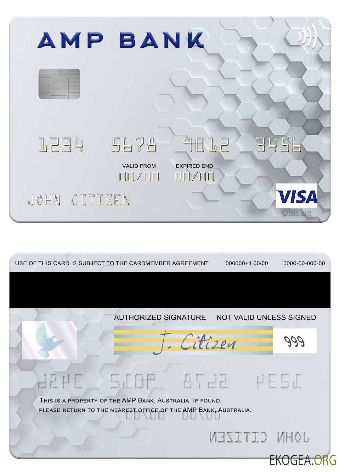 Carte visa australienne AMP Bank